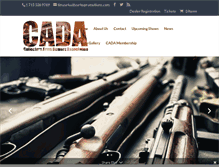 Tablet Screenshot of cadagunshow.com